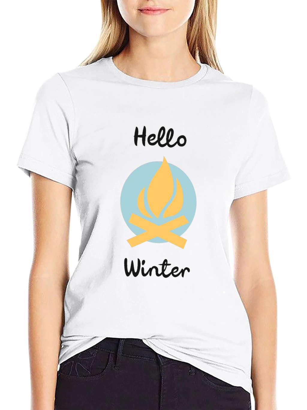 Campfire Graphic Tee - Cozy Winter Vibes