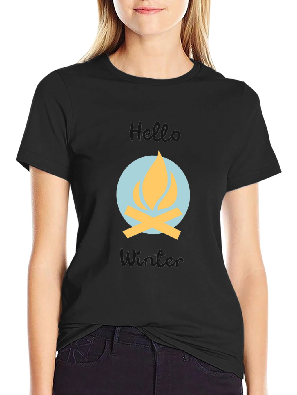 Campfire Graphic Tee - Cozy Winter Vibes
