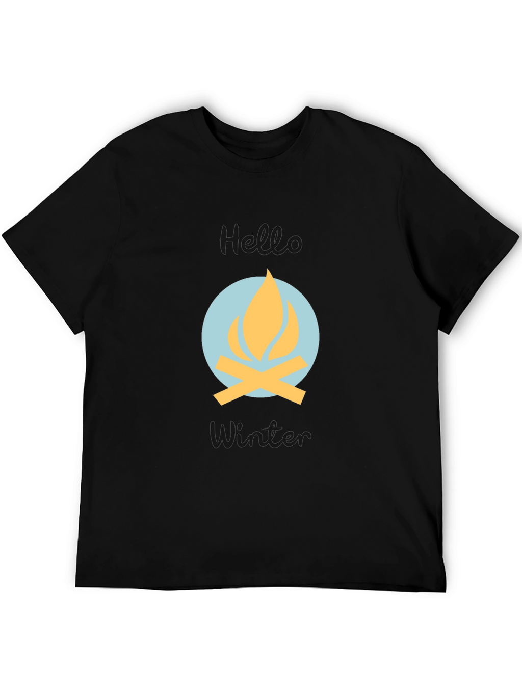 Campfire Graphic Tee - Cozy Winter Vibes