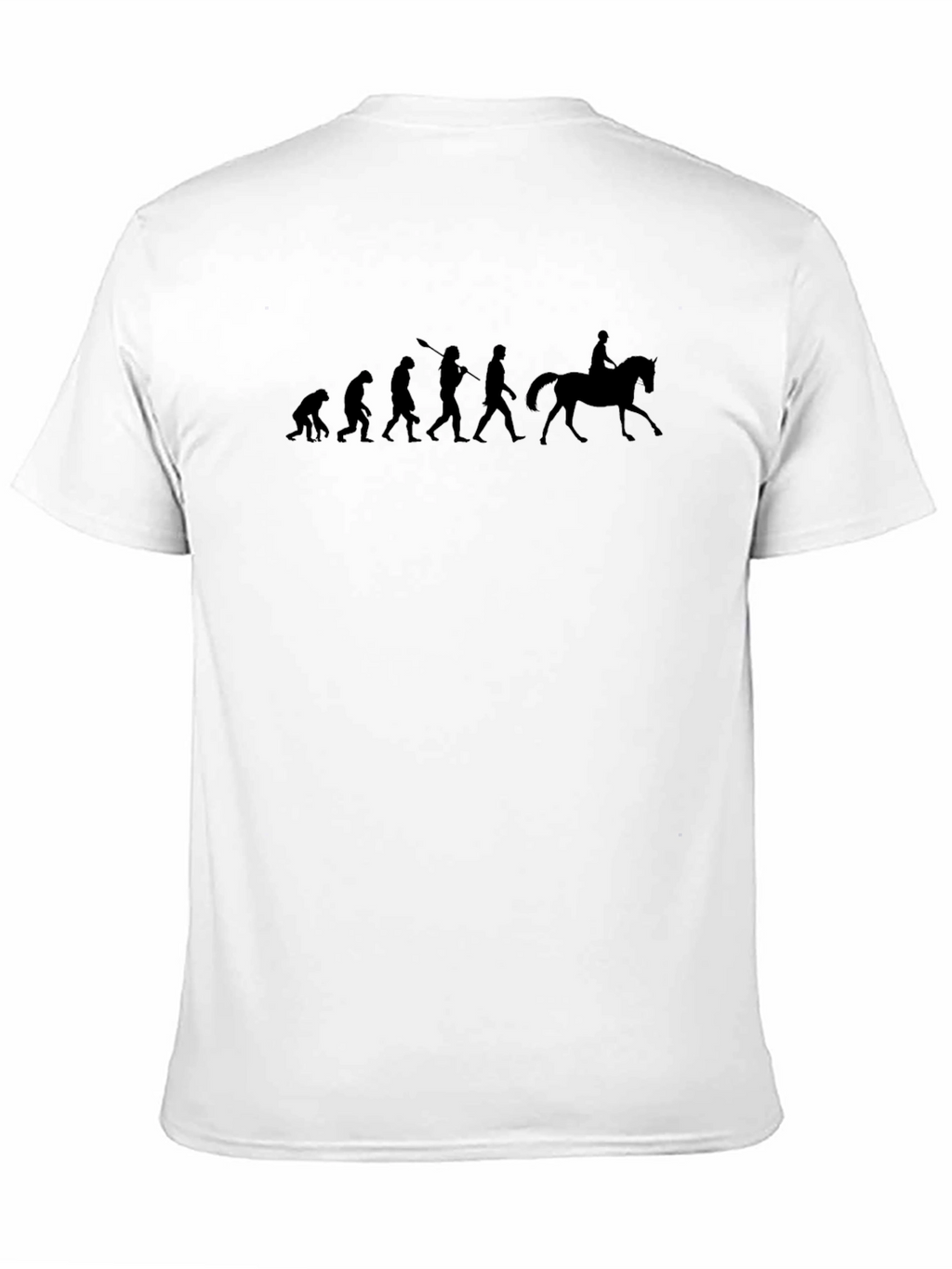 Evolution of Riding T-Shirt Black Cotton Tee