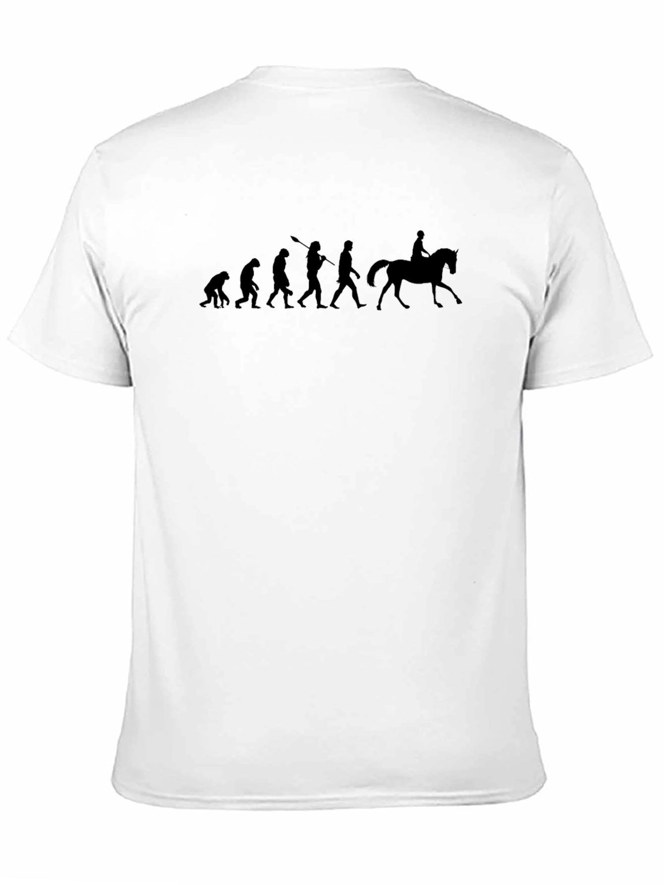 Evolution of Riding T-Shirt Black Cotton Tee