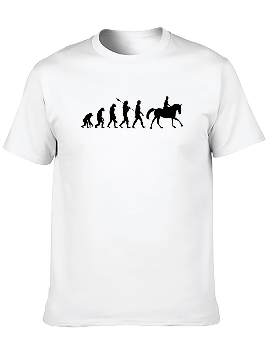 Evolution of Riding T-Shirt Black Cotton Tee