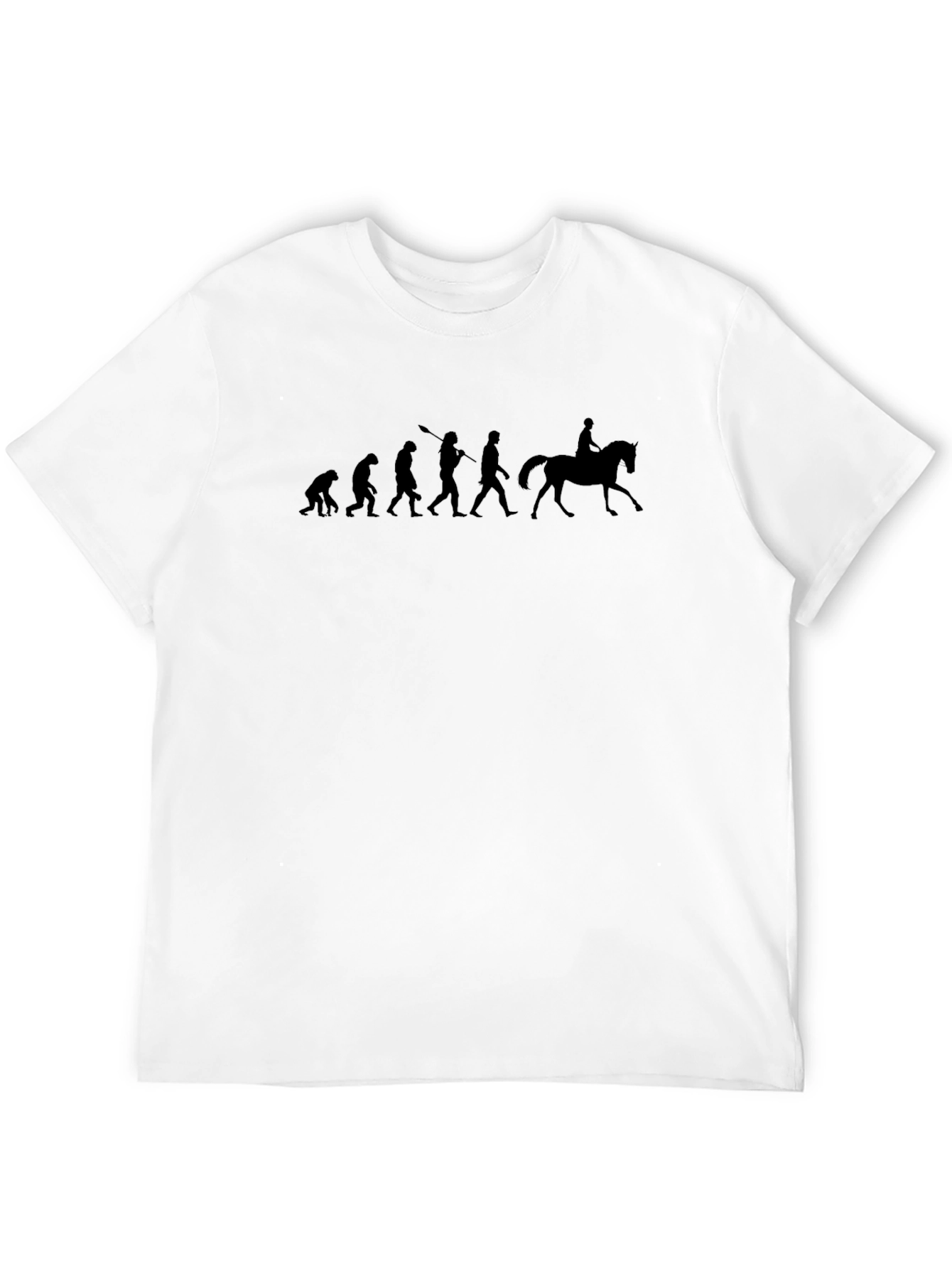 Evolution of Riding T-Shirt Black Cotton Tee