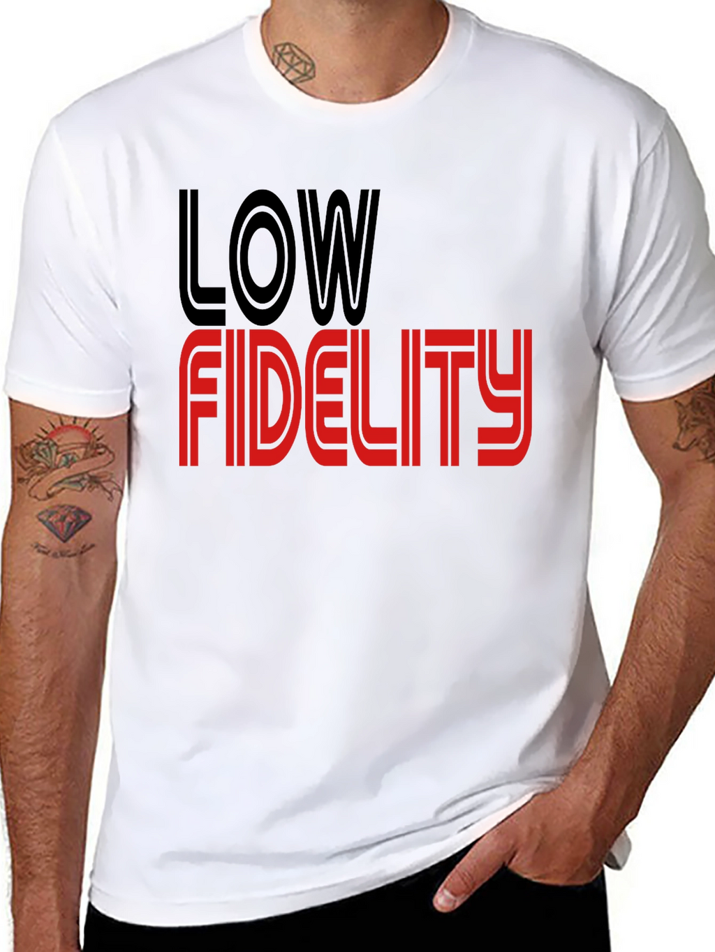 Low Fidelity Graphic T-Shirt - Stylish Retro Tee