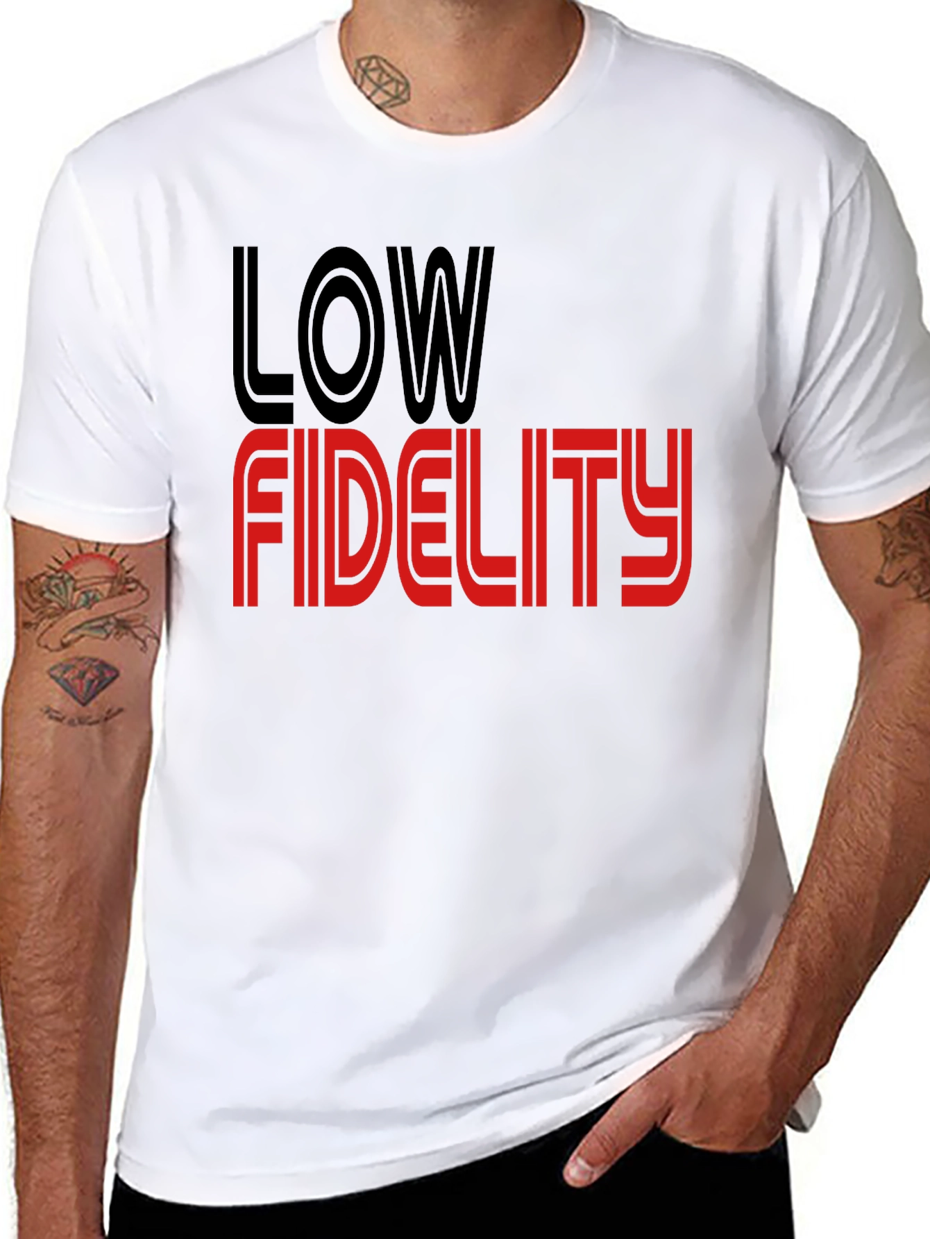 Low Fidelity Graphic T-Shirt - Stylish Retro Tee