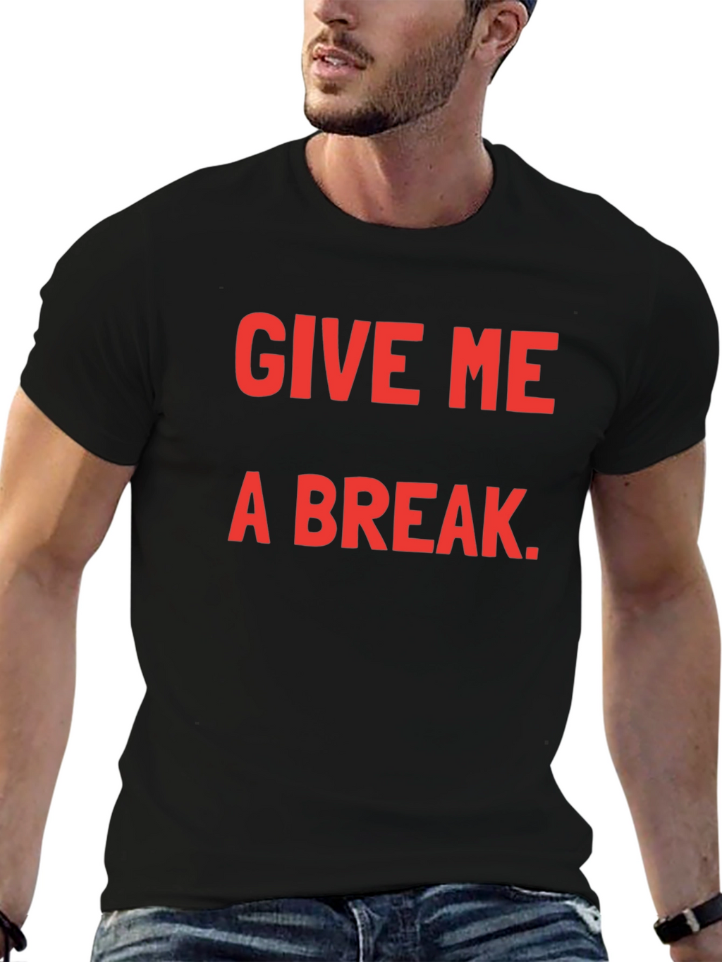 Give Me A Break Black T-Shirt