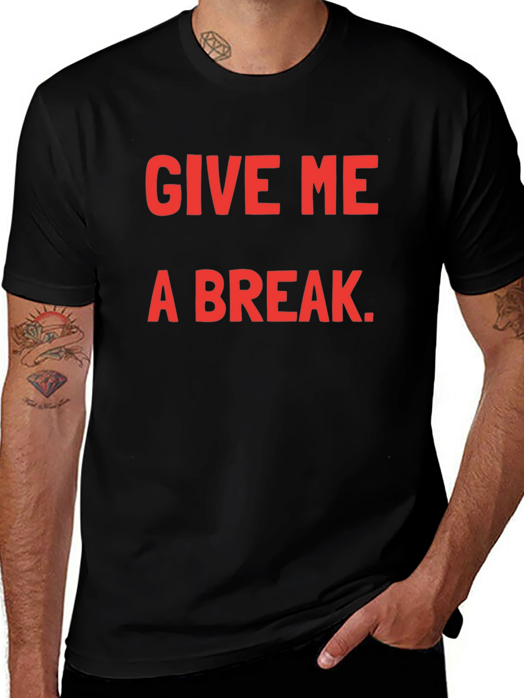 Give Me A Break Black T-Shirt