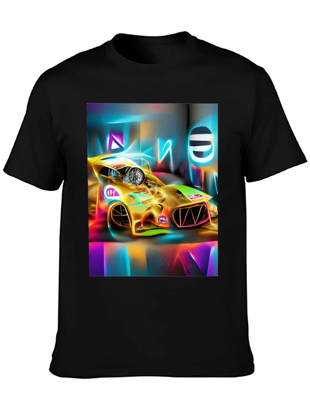 Neon Race Car T-Shirt