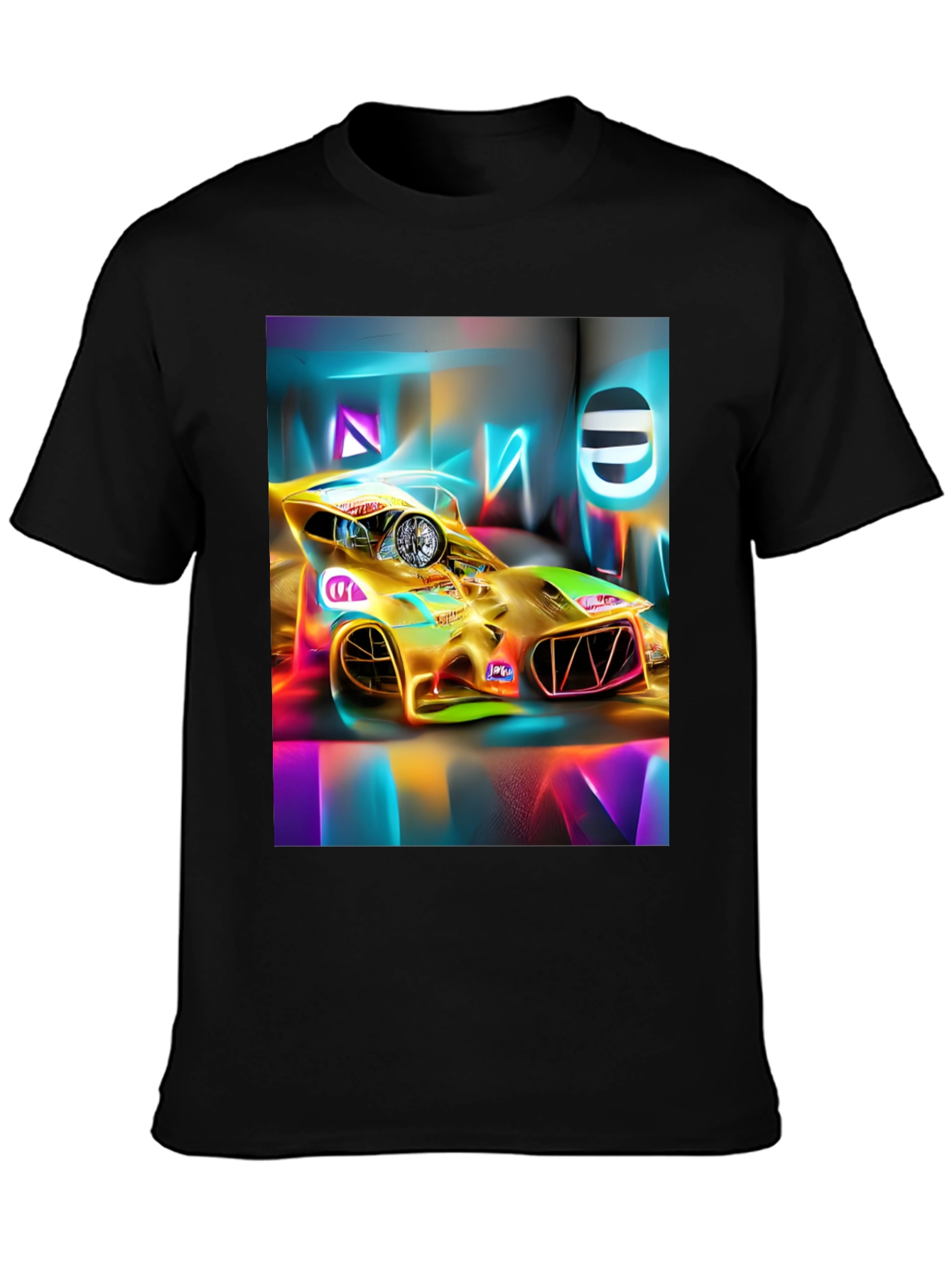 Neon Race Car T-Shirt