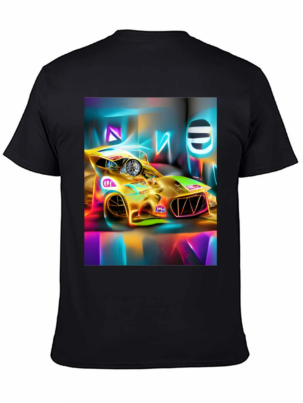 Neon Race Car T-Shirt