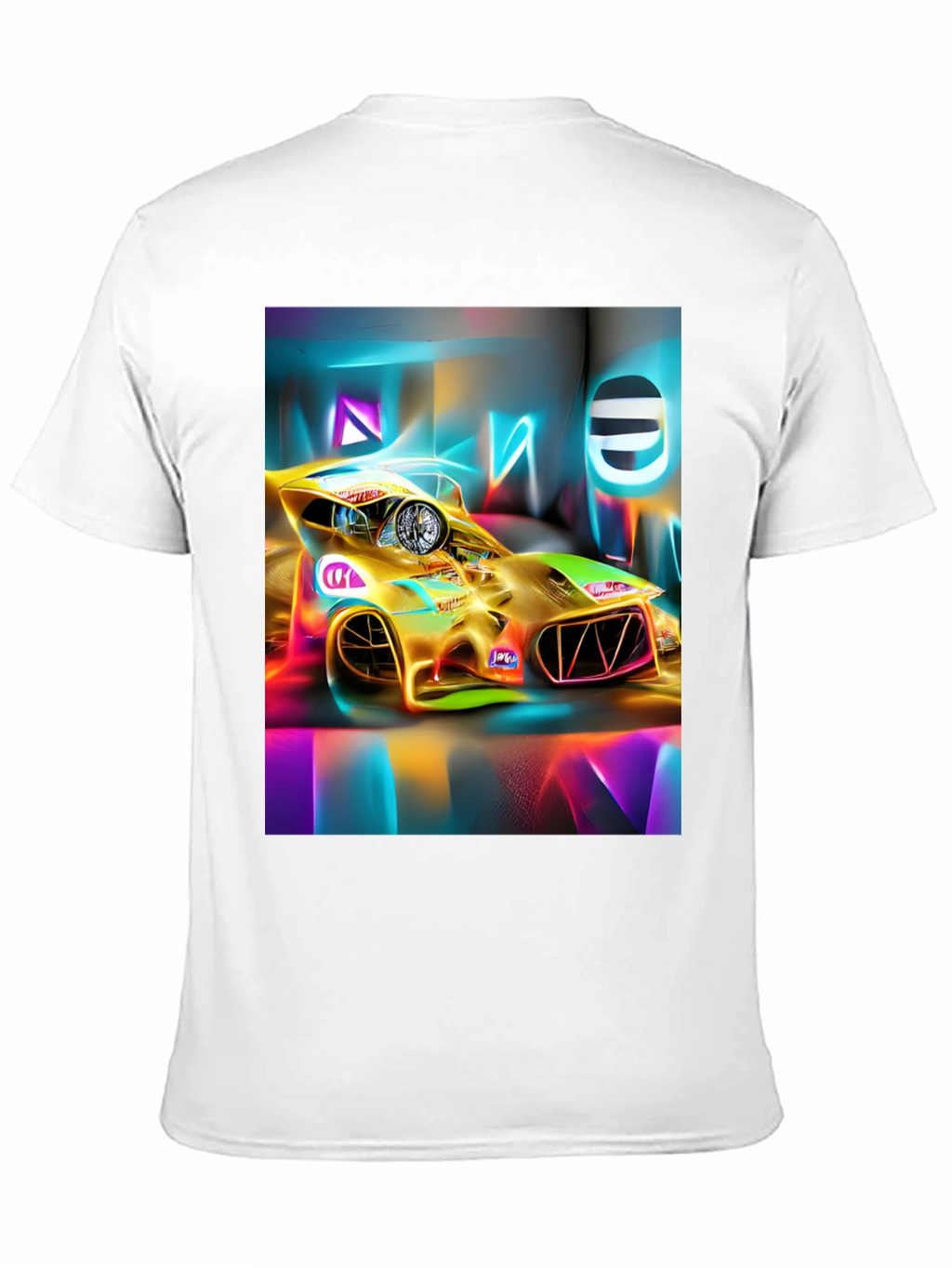 Neon Race Car T-Shirt