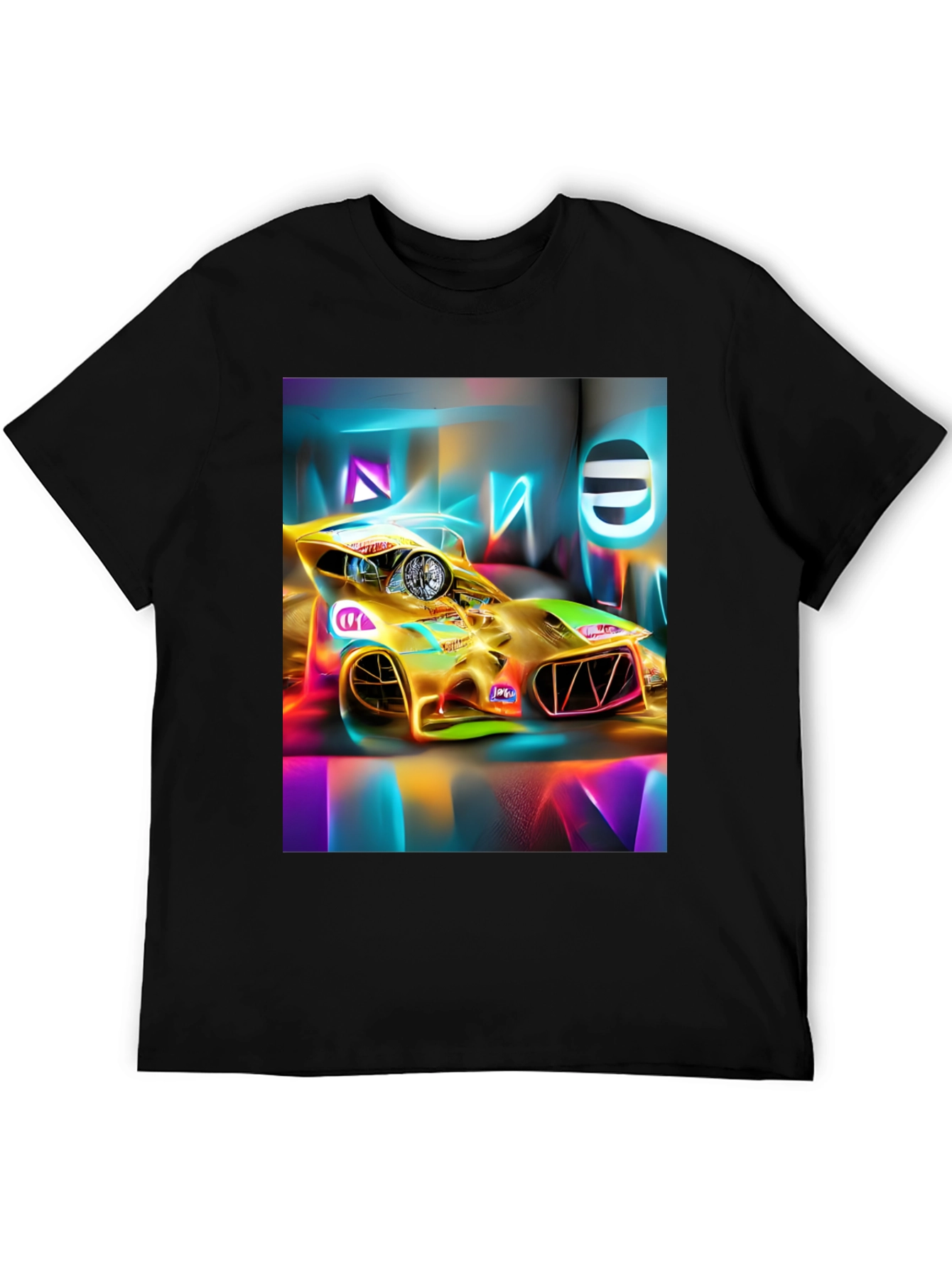 Neon Race Car T-Shirt