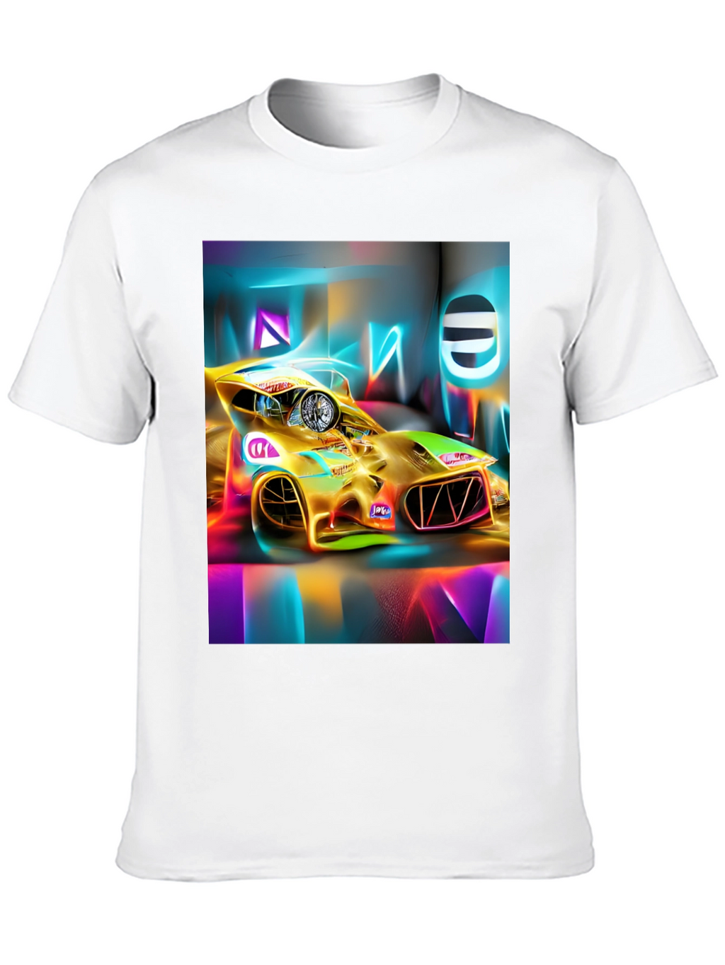 Neon Race Car T-Shirt