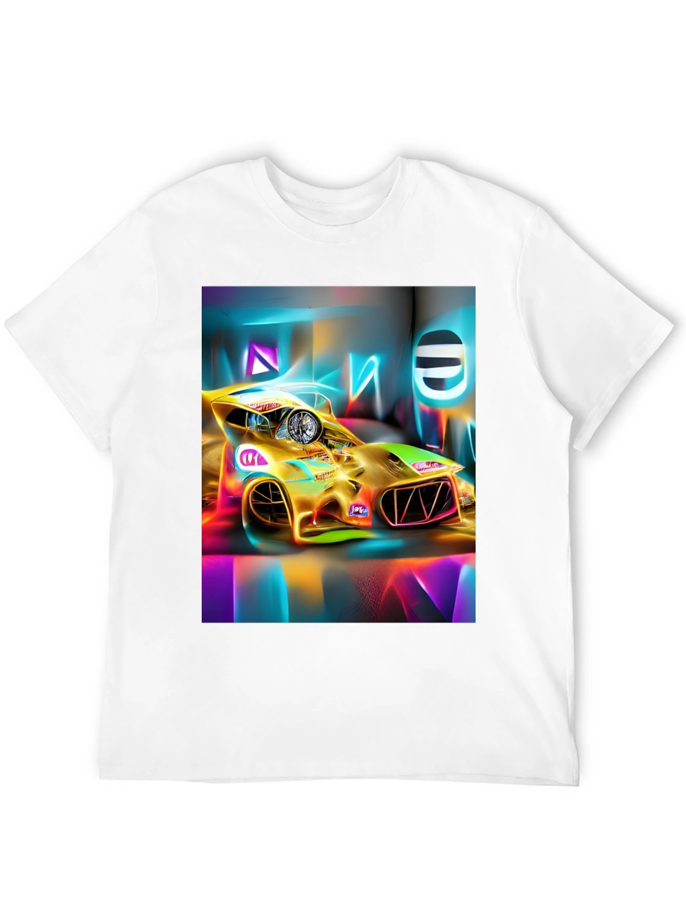 Neon Race Car T-Shirt