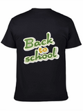 Back to School Graphic Black T-Shirt