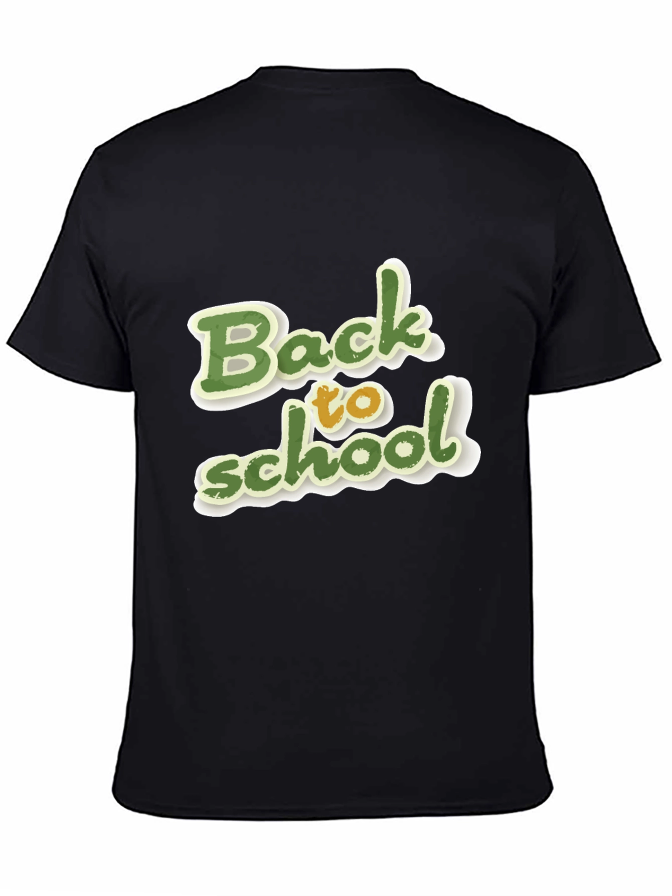 Back to School Graphic Black T-Shirt