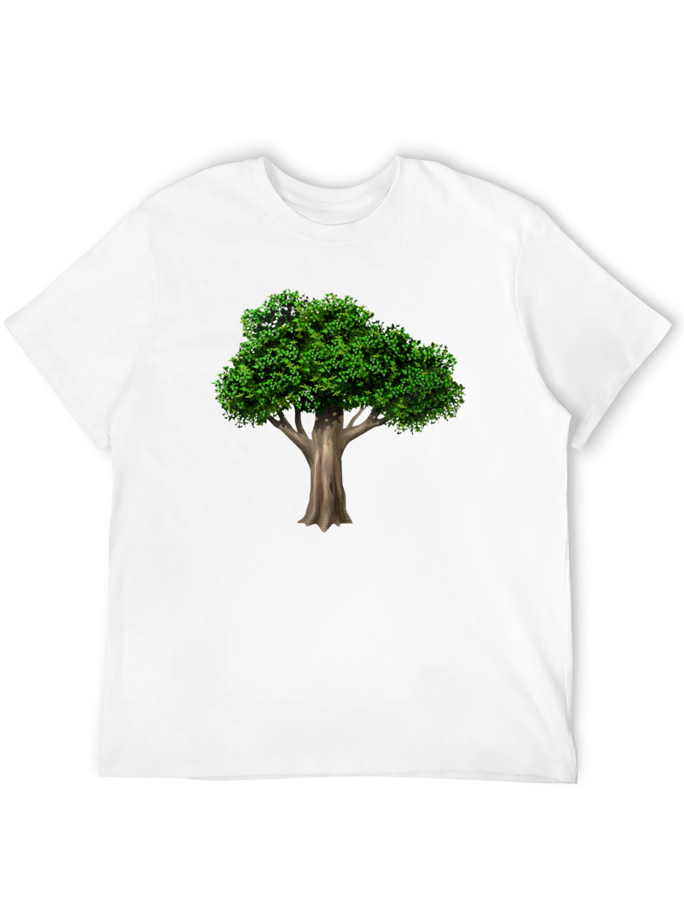 Nature Tree Graphic T-Shirt - Black
