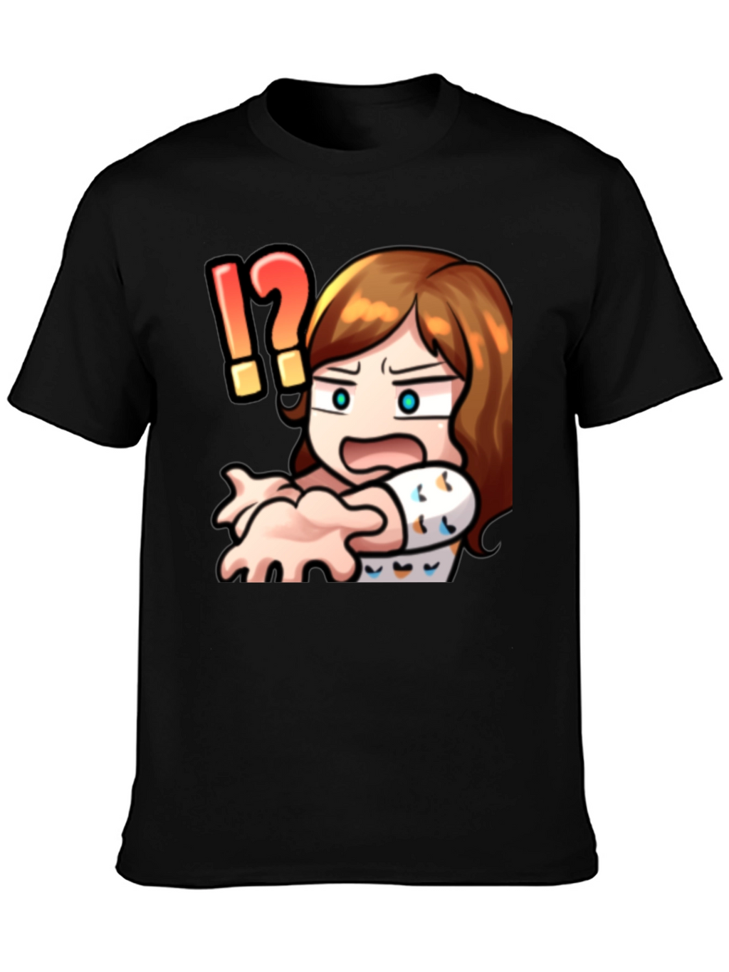 Cartoon Graphic Print Crew Neck T-Shirt