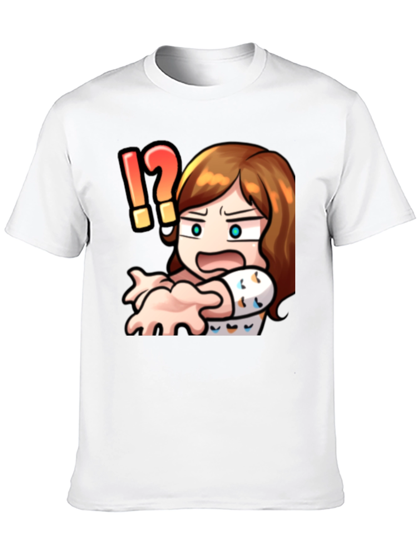 Cartoon Graphic Print Crew Neck T-Shirt