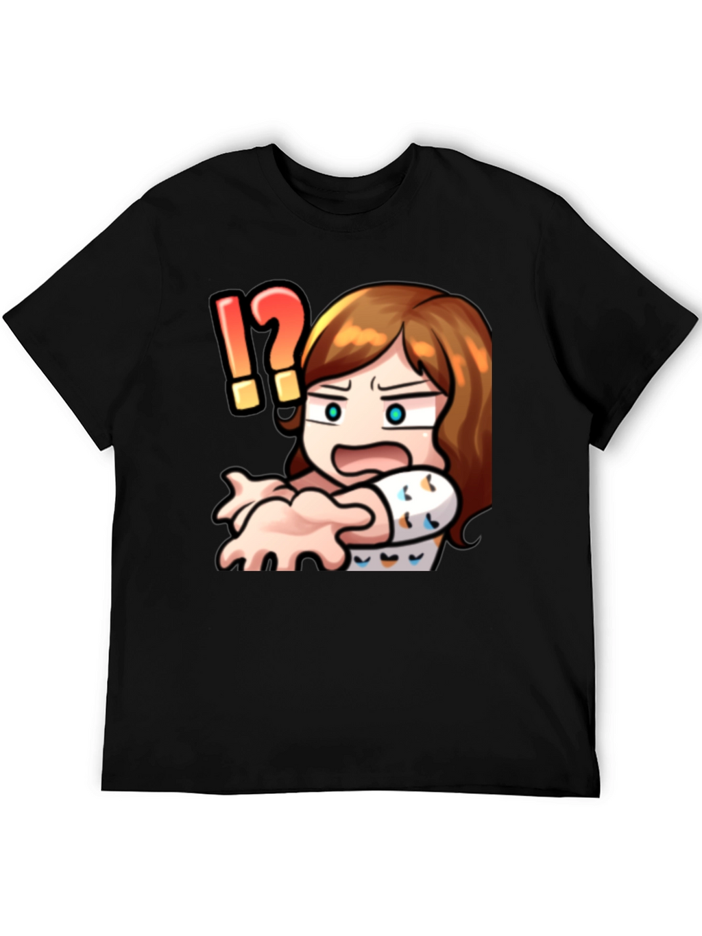 Cartoon Graphic Print Crew Neck T-Shirt