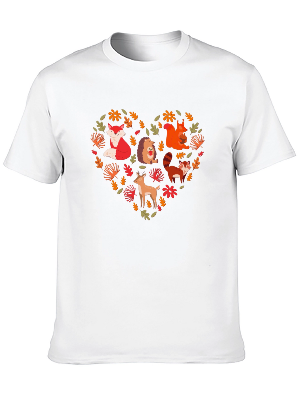 Forest Animal Heart Graphic Tee