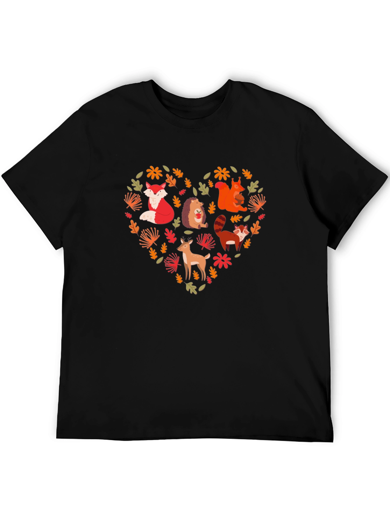 Forest Animal Heart Graphic Tee