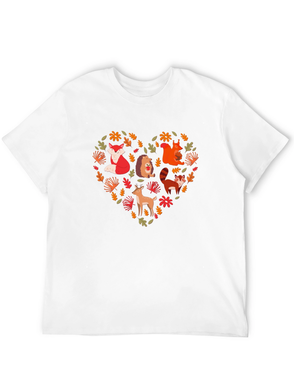 Forest Animal Heart Graphic Tee