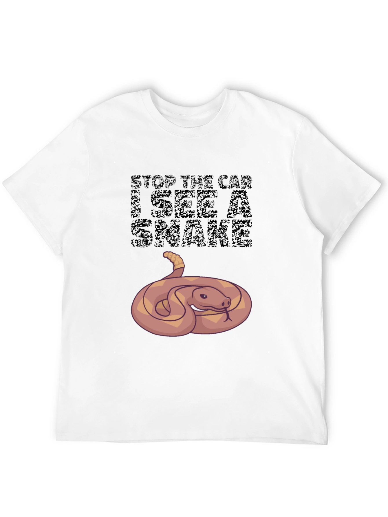 Funny Snake Graphic Tee - Stop The Car!