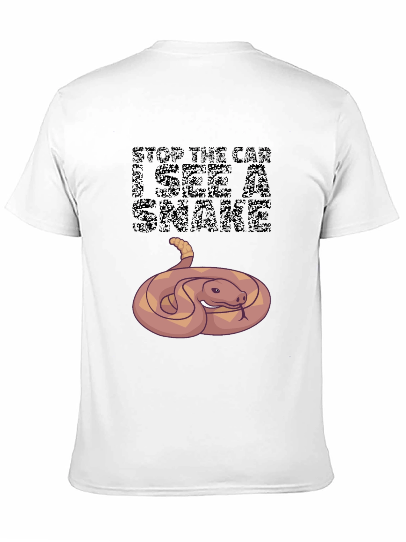 Funny Snake Graphic Tee - Stop The Car!