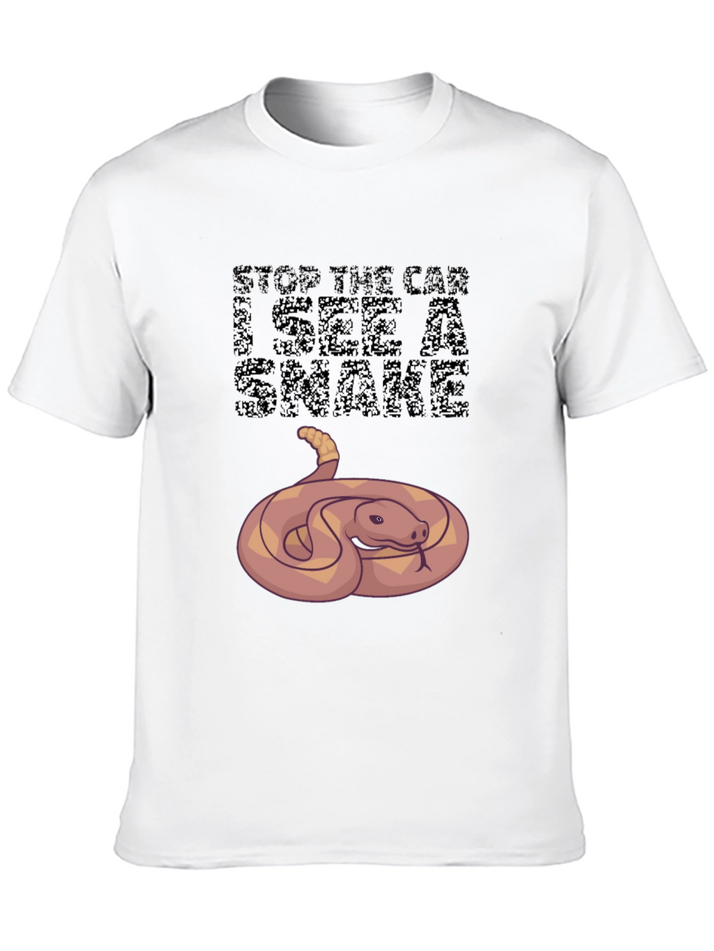 Funny Snake Graphic Tee - Stop The Car!