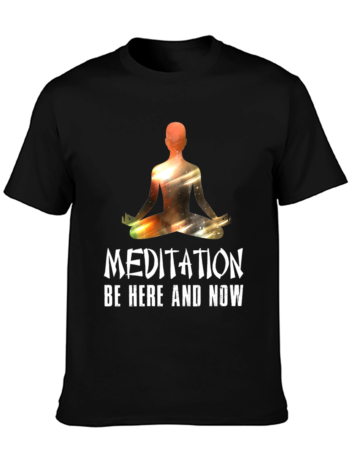 Meditation Be Here Now Graphic T-Shirt