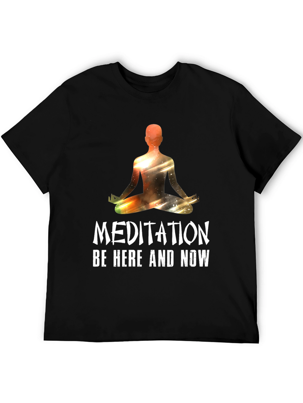 Meditation Be Here Now Graphic T-Shirt