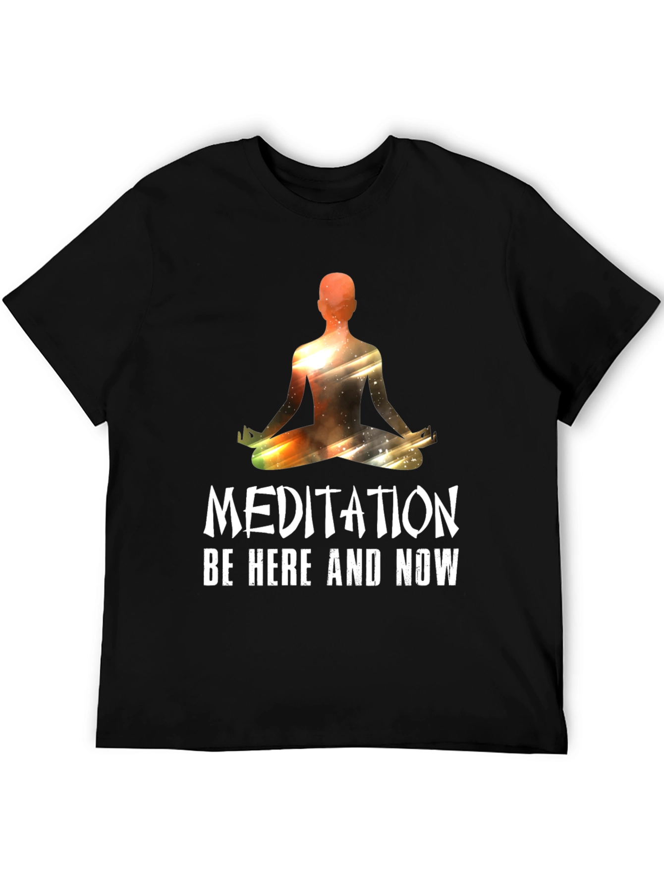 Meditation Be Here Now Graphic T-Shirt