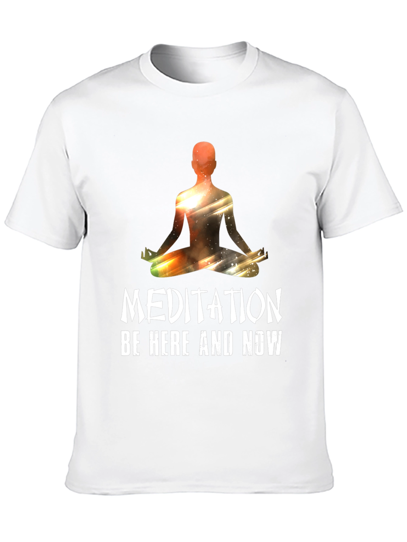 Meditation Be Here Now Graphic T-Shirt