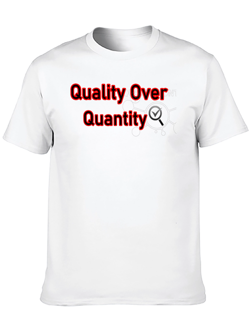 Quality Over Quantity Black Graphic Tee