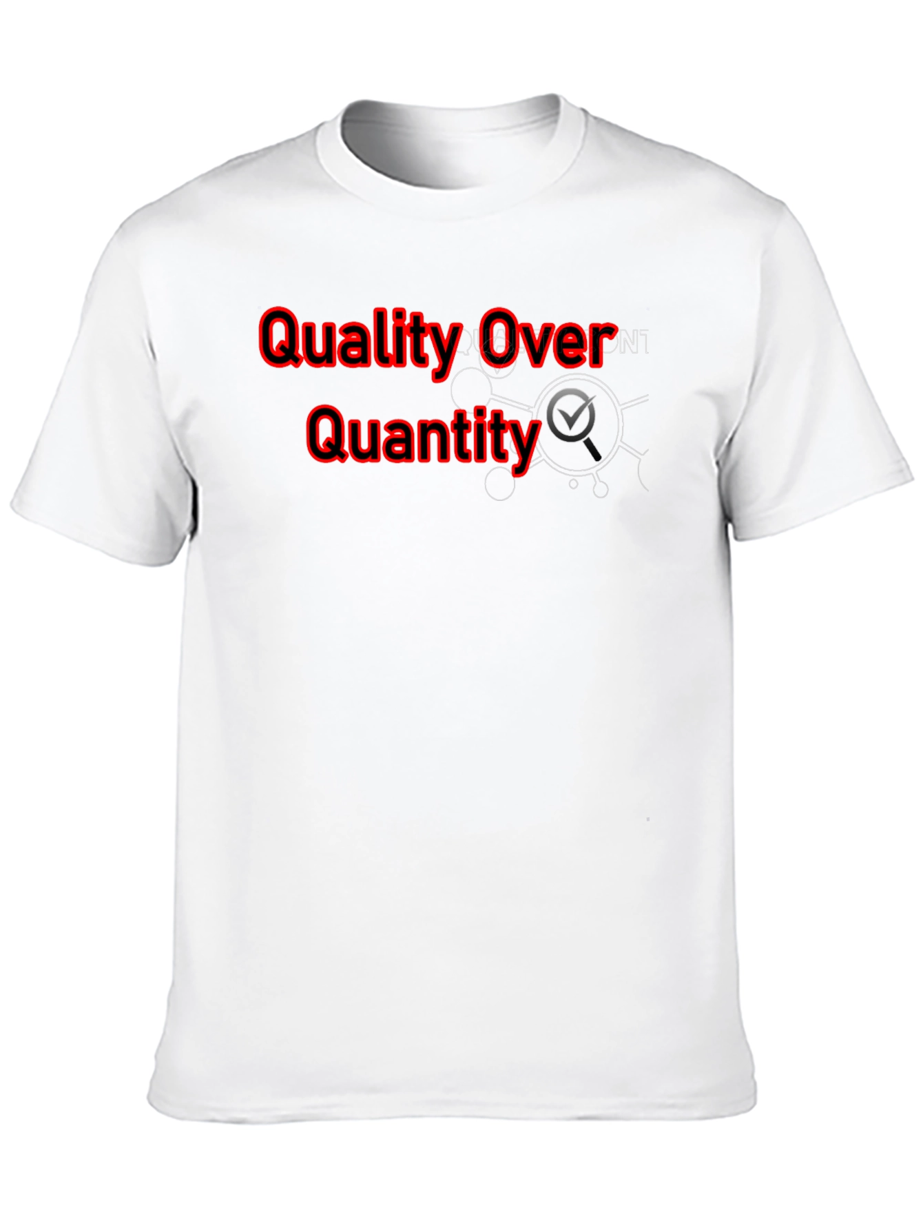 Quality Over Quantity Black Graphic Tee