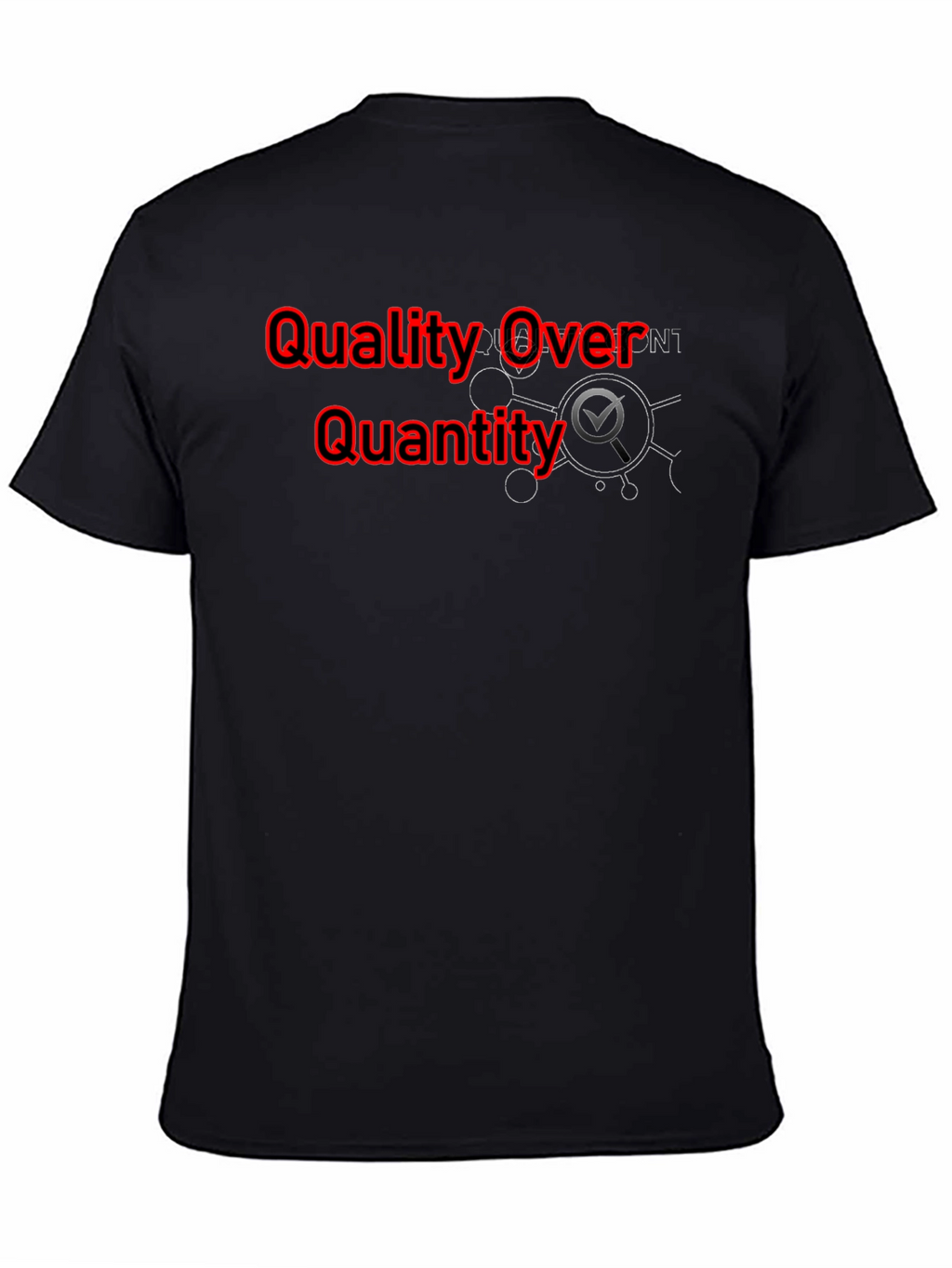 Quality Over Quantity Black Graphic Tee