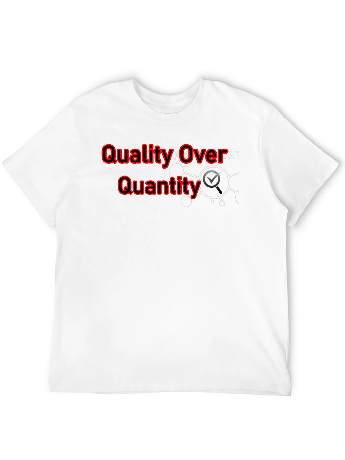 Quality Over Quantity Black Graphic Tee