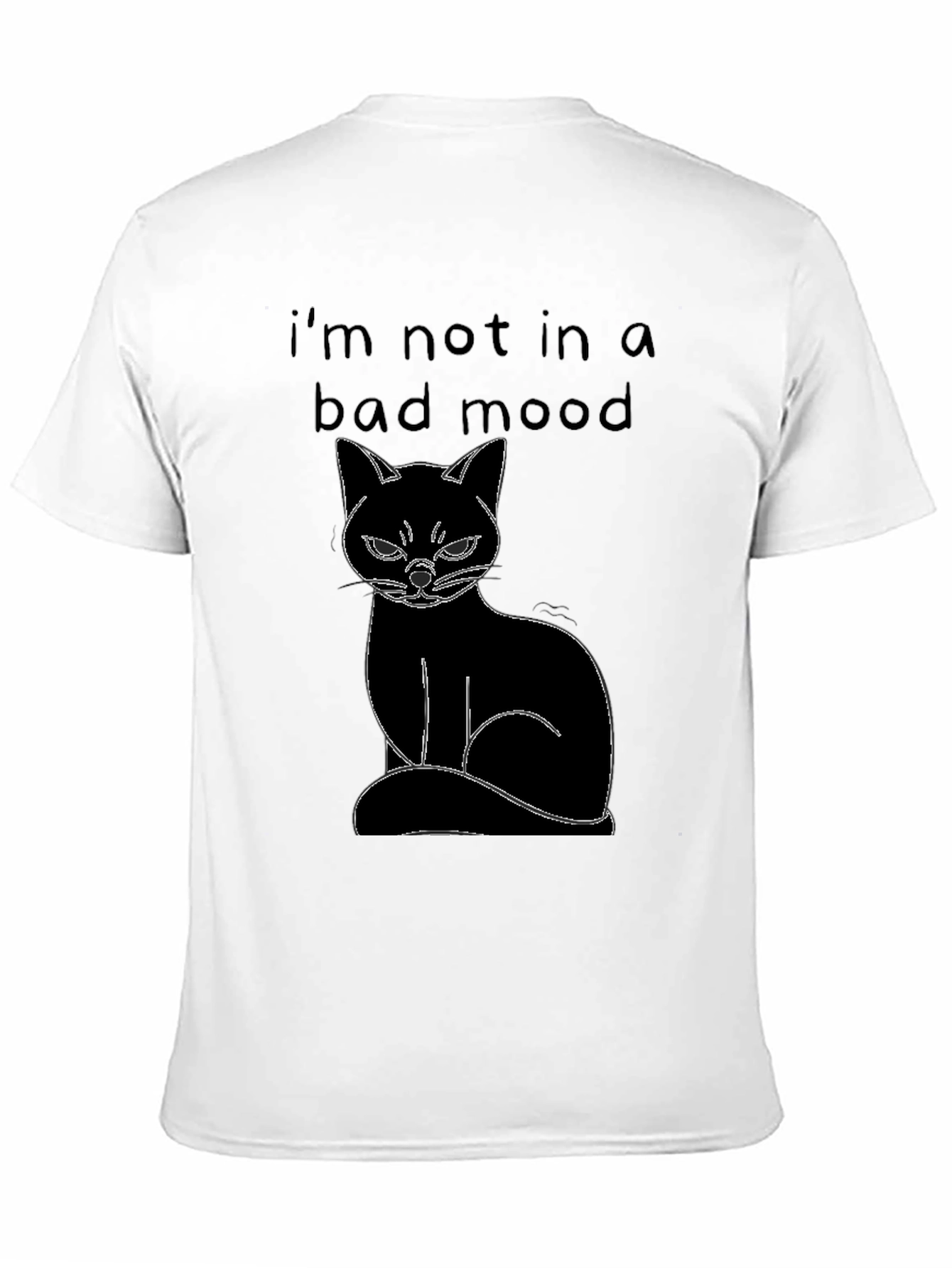 Grumpy Cat Mood T-Shirt - Unisex Black Tee