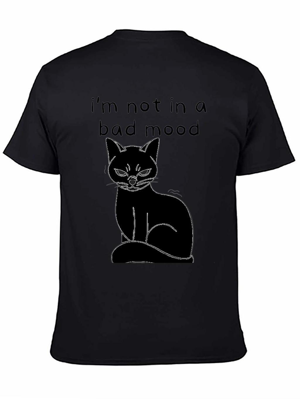 Grumpy Cat Mood T-Shirt - Unisex Black Tee
