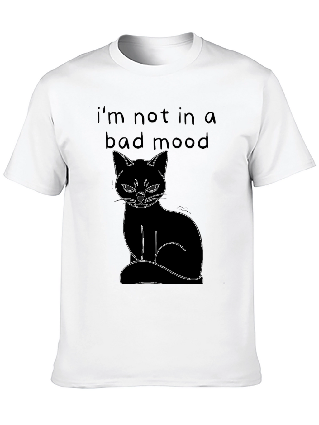 Grumpy Cat Mood T-Shirt - Unisex Black Tee