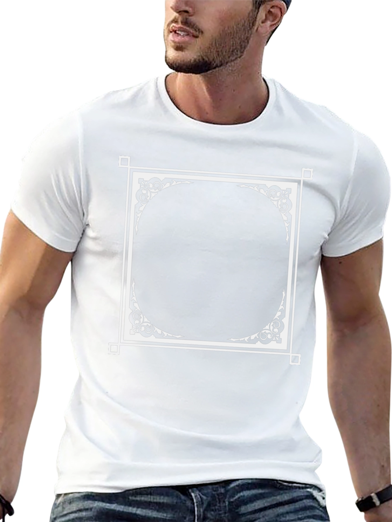 Ornate Frame Black T-Shirt