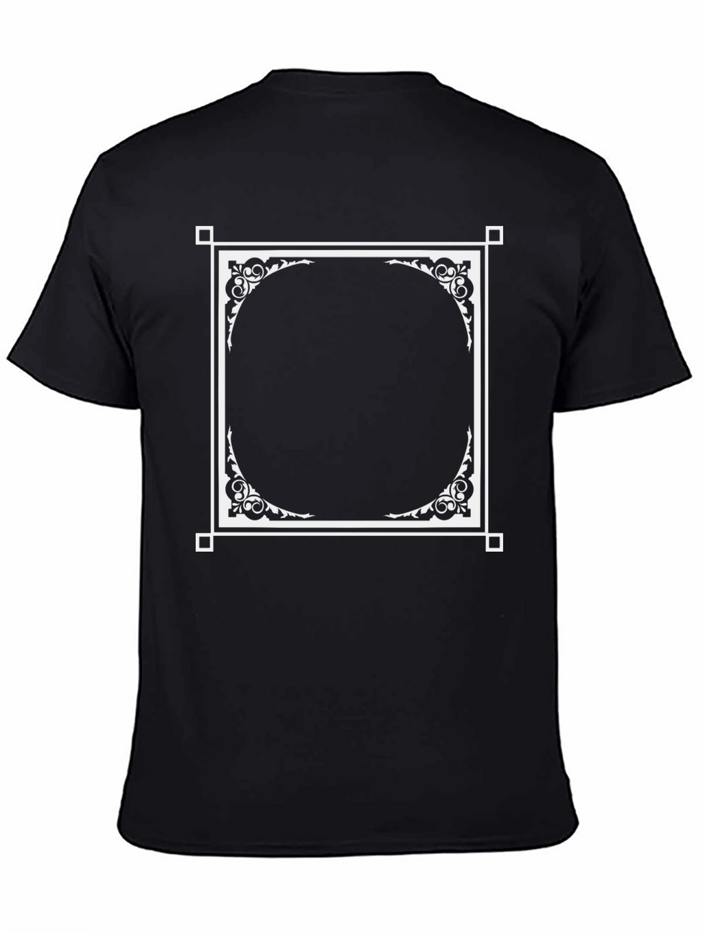 Ornate Frame Black T-Shirt