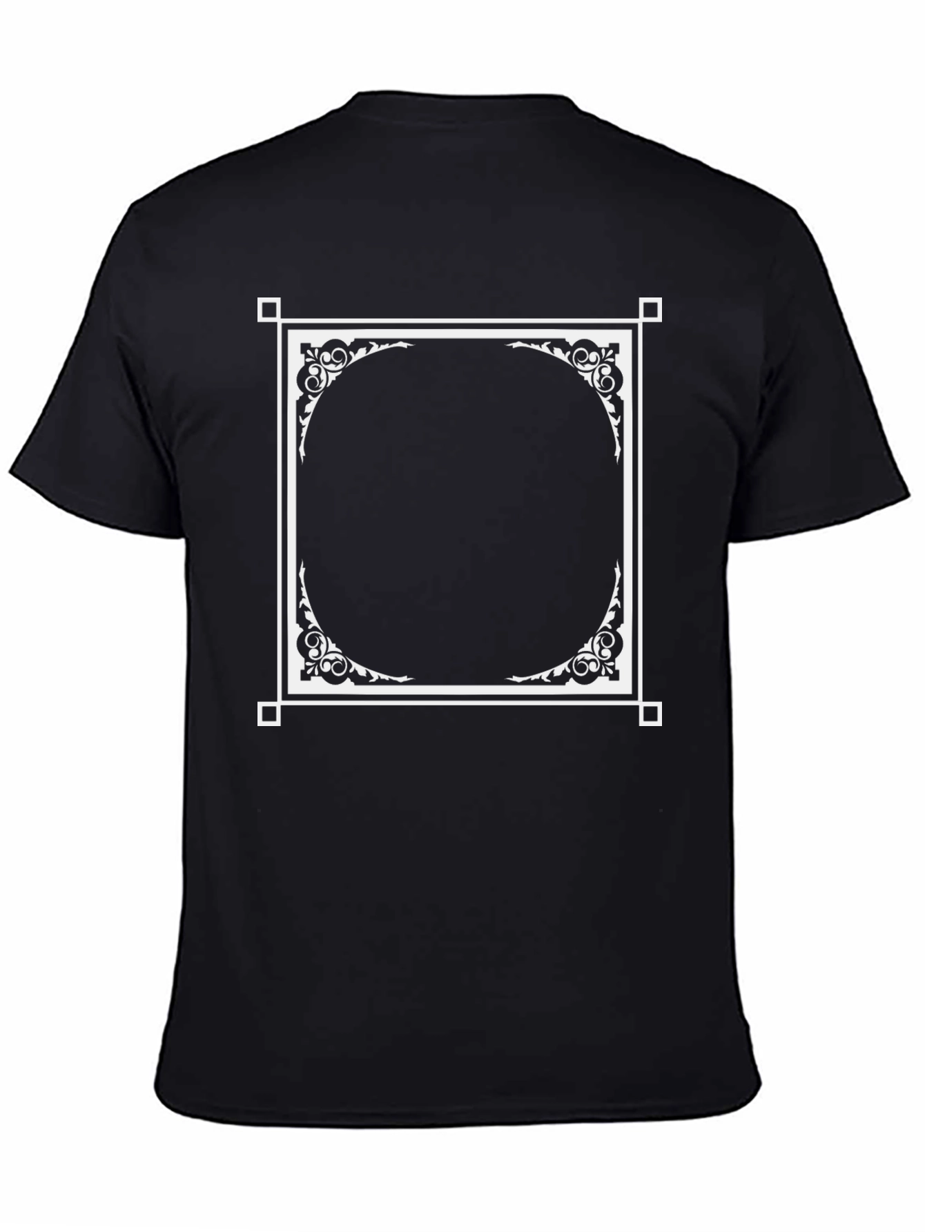 Ornate Frame Black T-Shirt