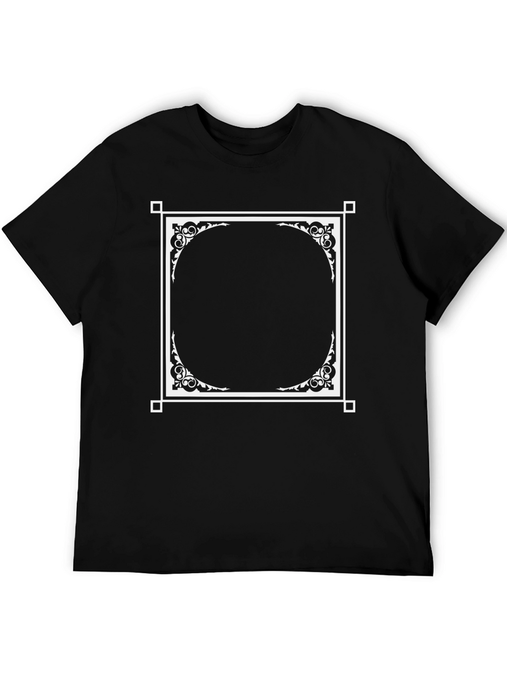 Ornate Frame Black T-Shirt