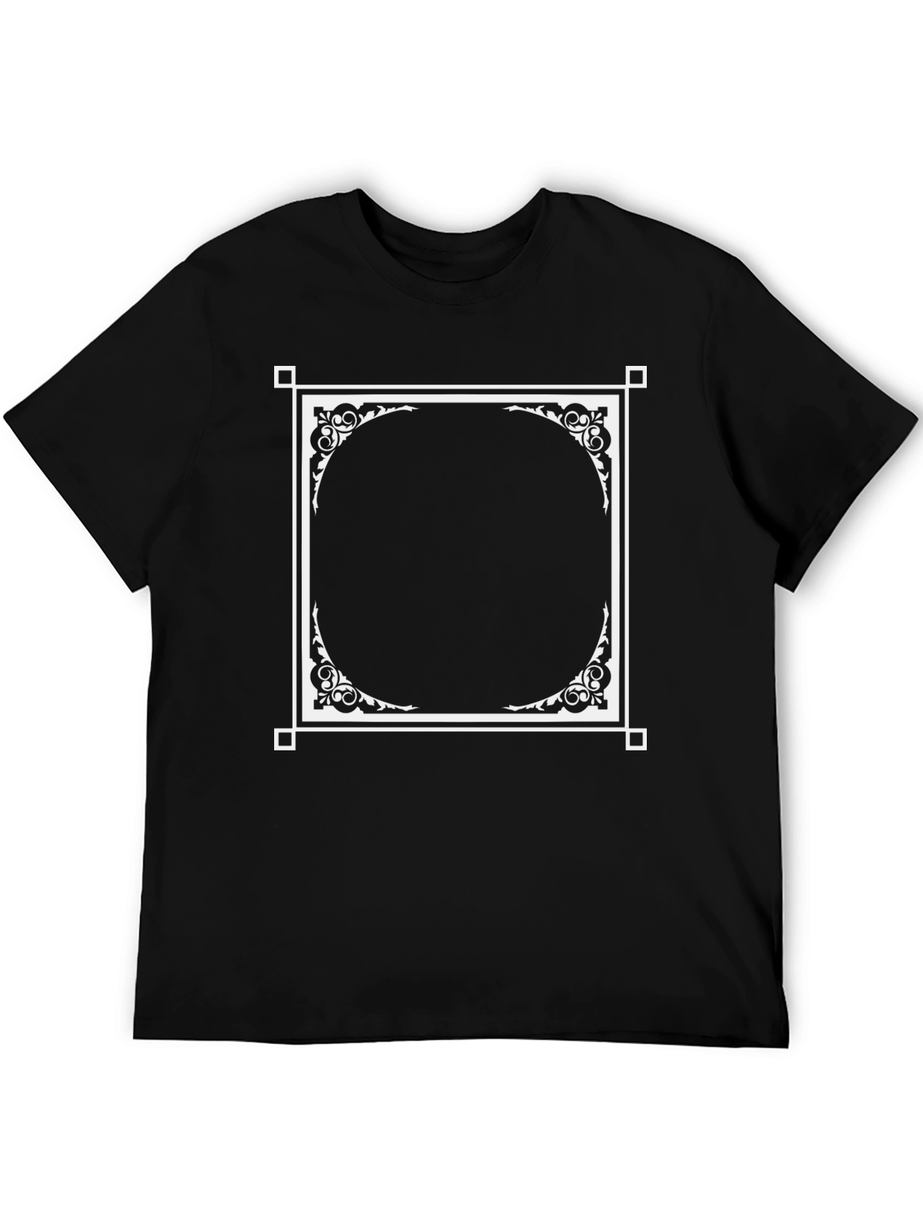 Ornate Frame Black T-Shirt