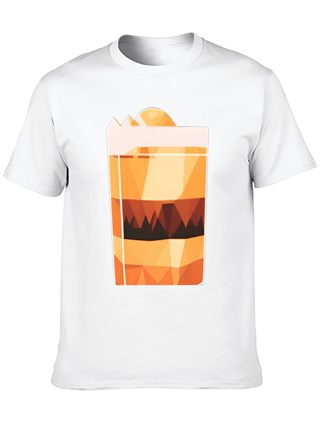 Geometric Layered Drink Graphic Tee