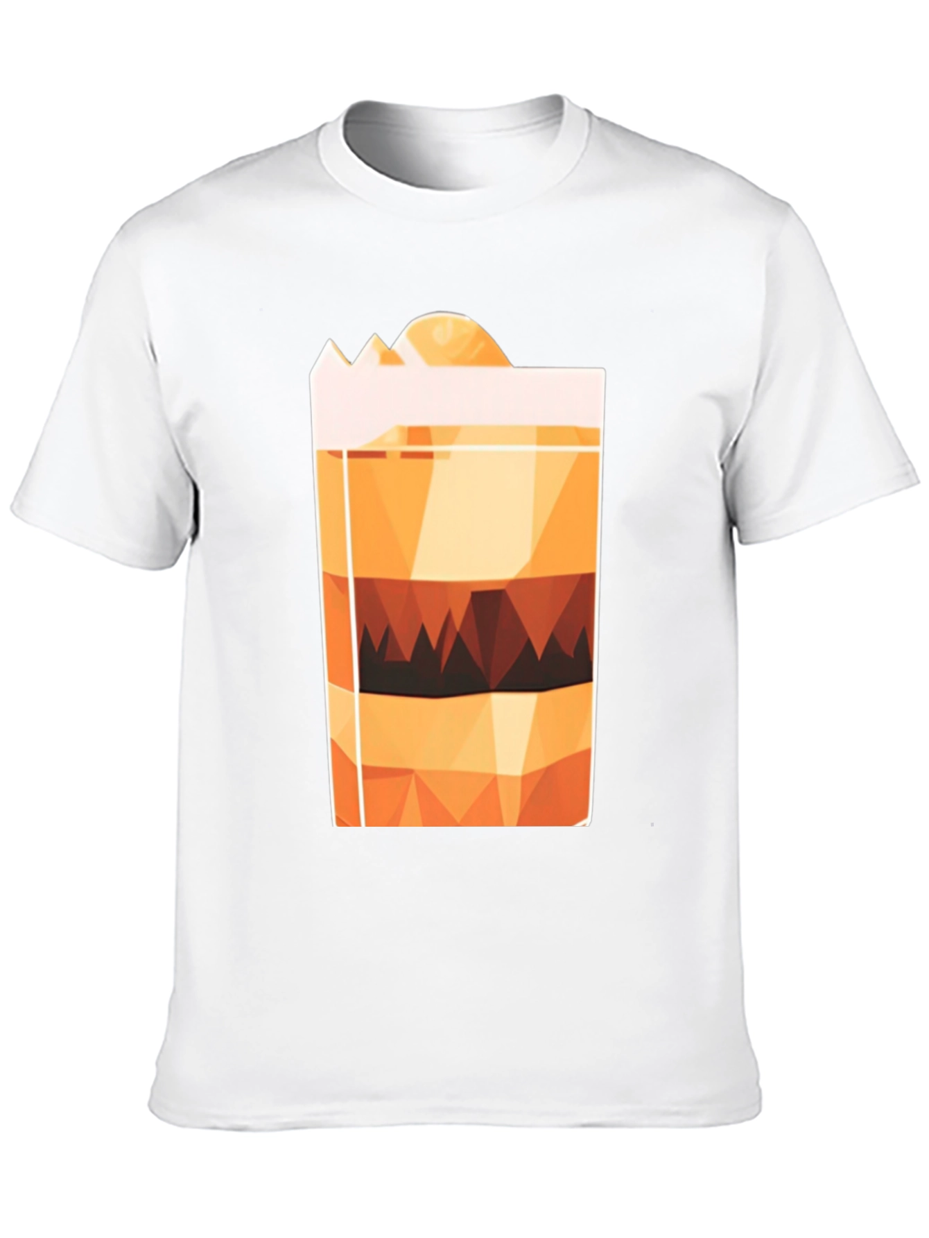 Geometric Layered Drink Graphic Tee
