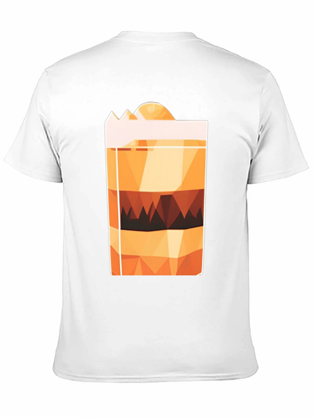 Geometric Layered Drink Graphic Tee