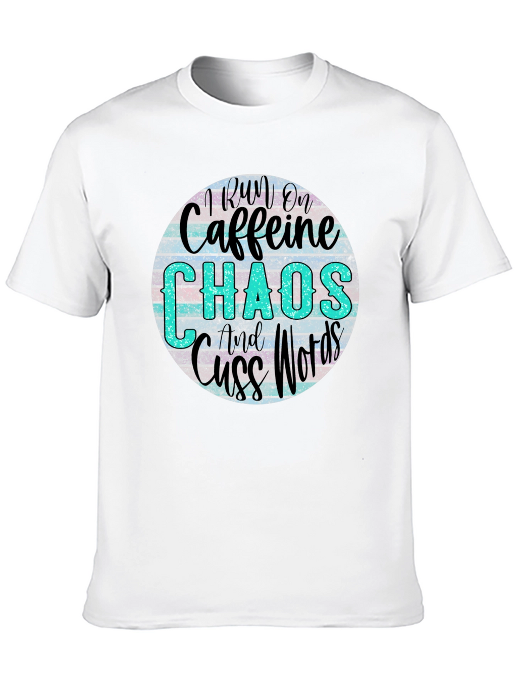 Caffeine Chaos & Cuss Words Graphic Tee